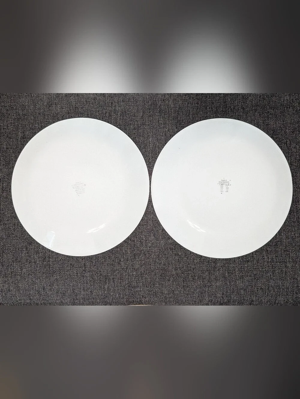 Corelle Brilliant Black Dots Set Of Two Luncheon Plates 8.5 Inches